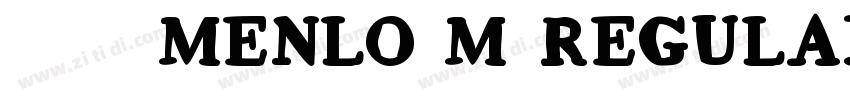 微软雅黑 Menlo M Regular字体转换